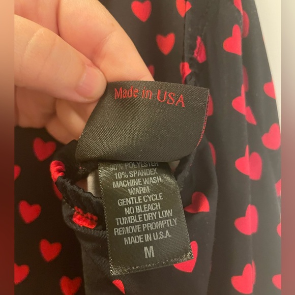 ModCloth Folter Sweetheart Halter / Valentine Hearts Dress / Size M / EU… - Picture 11 of 16